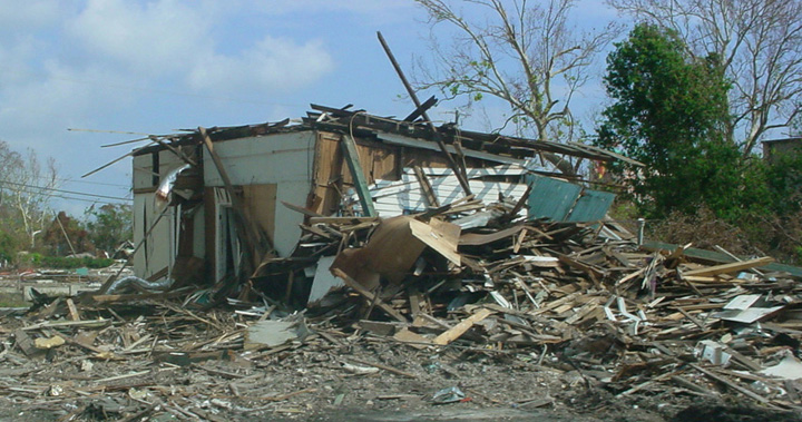 Destroyed Business in Biloxi, Mississippi